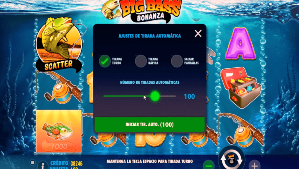 Big Bass Splash en la plataforma de juego 1win